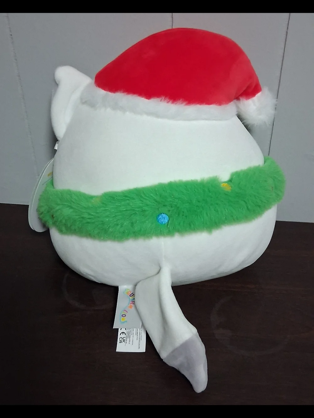 Squishmallows Green and White Holiday Gracelynn Plush New
